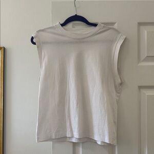 Abercrombie & Fitch High Neck Essential White Tee
